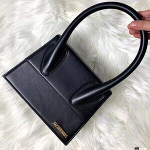 JACQUEMUS Black Minimalist Handbag